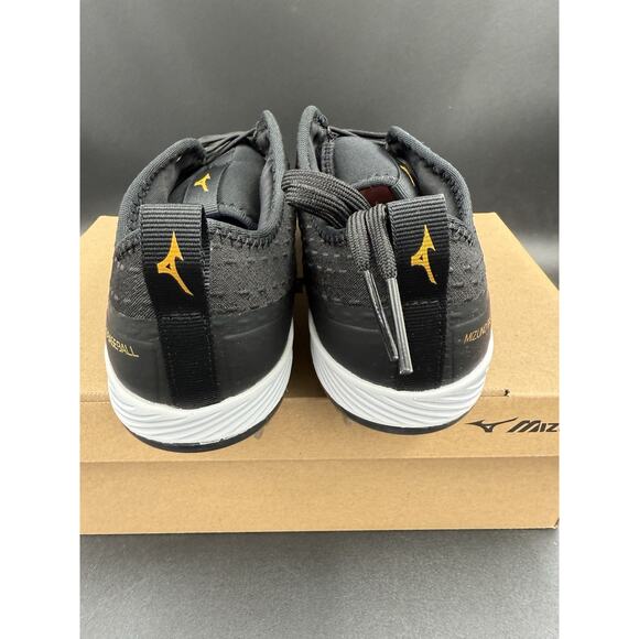 Mizuno Dominant 4 Low Metal Baseball Cleat Men's Size 7 Black/White New In Box - Picture 3 of 6